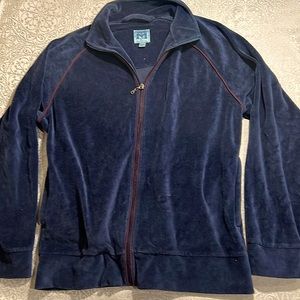 Sea Scapes by Majestic | Men’s Velour Zip Up Jacket // M